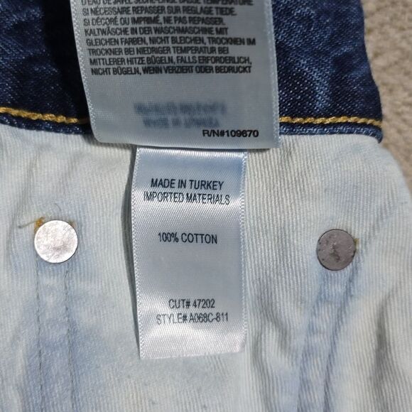 AGOLDE Quinn High Rise Distressed Denim Mini Skirt - Size 26/2 - Picture 15 of 15